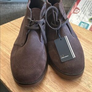 Fred Perry Men's Brown Suede Chukka Boots